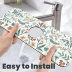 2Pcs Dish Drying Mats Faucet Mats Sets Large Size Coffee Mats Sink Faucet Mat - Image 7