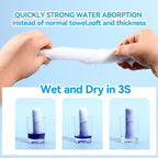 Disposable Face Towel, ISHOWBEST 60 Count Clean Face Towels, Biodegradable - Image 3
