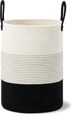 VIPOSCO Large Laundry Hamper, Tall Woven Rope Storage Basket - Image 8