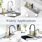 PoYang 17.7 Inch Faucet Mat for Kitchen Sink Splash Guard Behind Faucet - Image 8