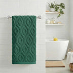 Artoid Mode 1 Pc Dark Green 3D Diamond Grid Jacquard Hand Towels - Image 2
