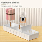 Desk Drawer Organizer Tray 4 PCS Plastic Office Drawer Organizer Bins Junk - Image 3