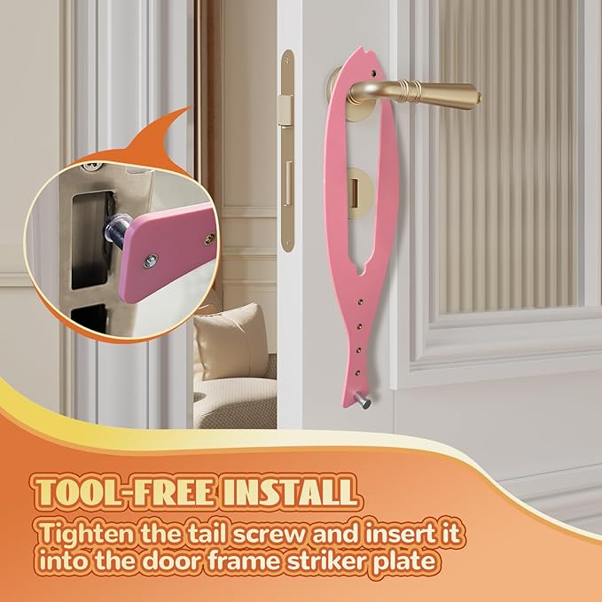 TGIOW Cat Door Latch, Cat Door Stopper to Keep Dog Out of Litter Box and Food - Image 4