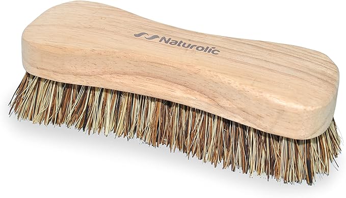 All-Natural Wooden Scrub Brush Set | Wooden Handle | Palmyra Bristle Brush - Image 7