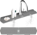Kitchen Sink Splash Guard Gen2-30" x 6'' Silicone Sink Mat Splash Guard fit by EBIGIC