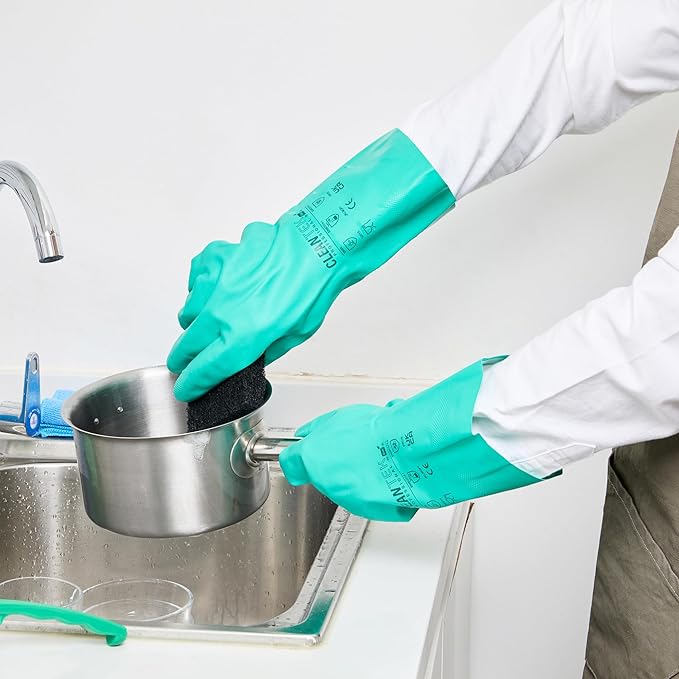 Restaurantware-Clean Tek Professional 15 Mil XXL Cleaning Gloves, 1 Pair Of - Image 5