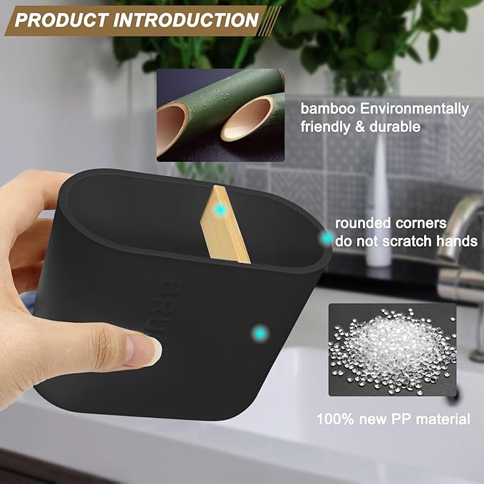 Toothbrush Holder with Bamboo Divider, Detachable - Image 5