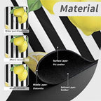 Kitchen Sink Splash Guard，Lemon-and stripes Faucet Mat Sink Gadgets-Super - Image 4