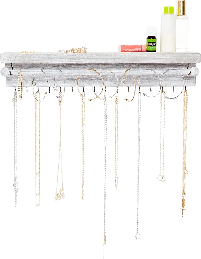 Rustic Necklace Jewelry Organizer by SoCalButtercup