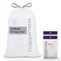 happimess 13.2 Gallon Drawstring Trash Bags, Heavy Duty LDPE Liners by Happimess