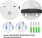 6 Pack Adhesive Door Stop White Floor Door Stoppers No Drill - Image 6