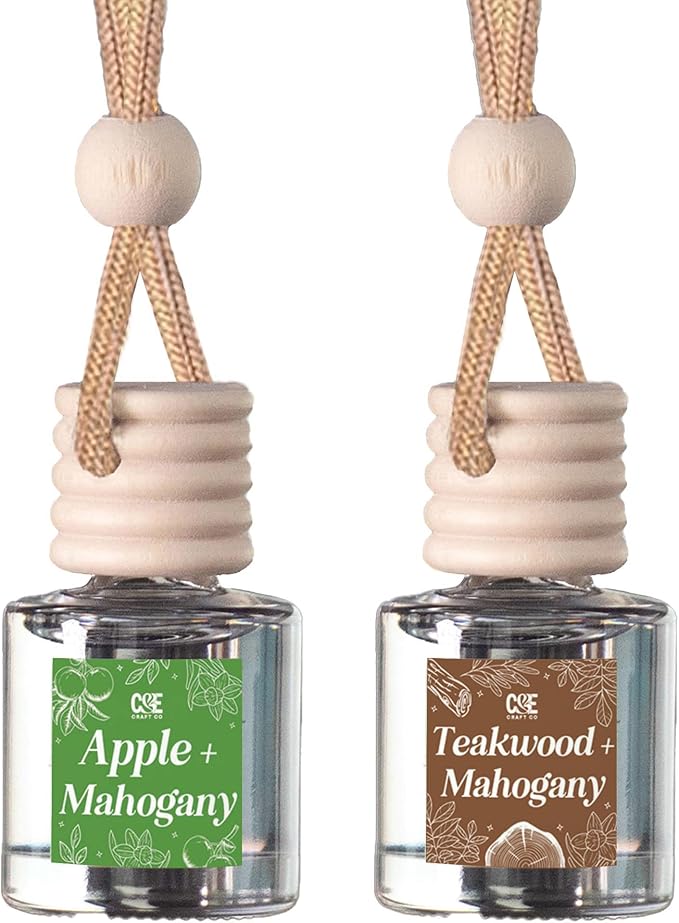 C&E Craft Co Hanging Car Air Freshener Diffuser 2 Pack, Long Lasting Fragrance by CECraftCompany