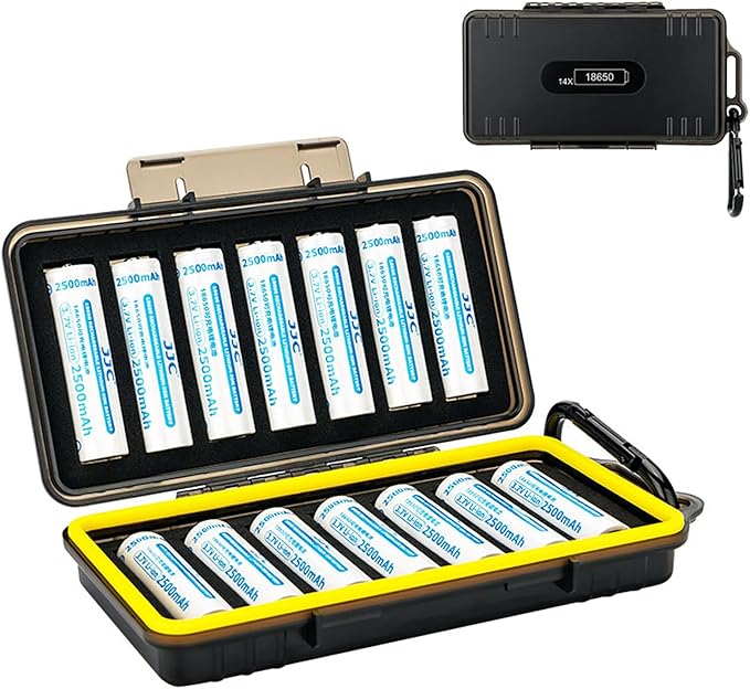JJC 14 Slots 18650 Battery Case by JJC