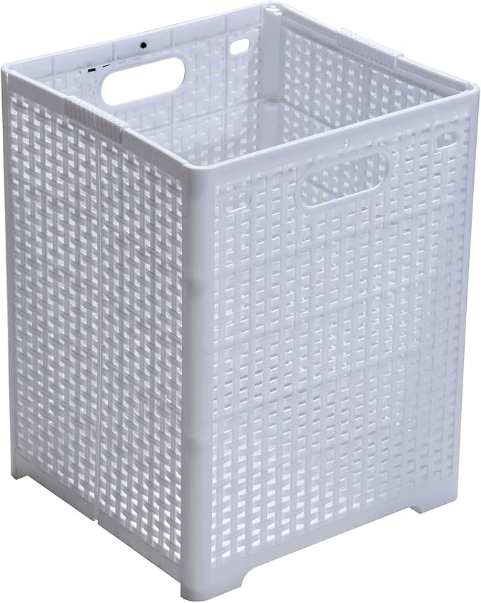 42L Collapsible Plastic Laundry Baskets, Foldable Laundry Hamper - Image 2