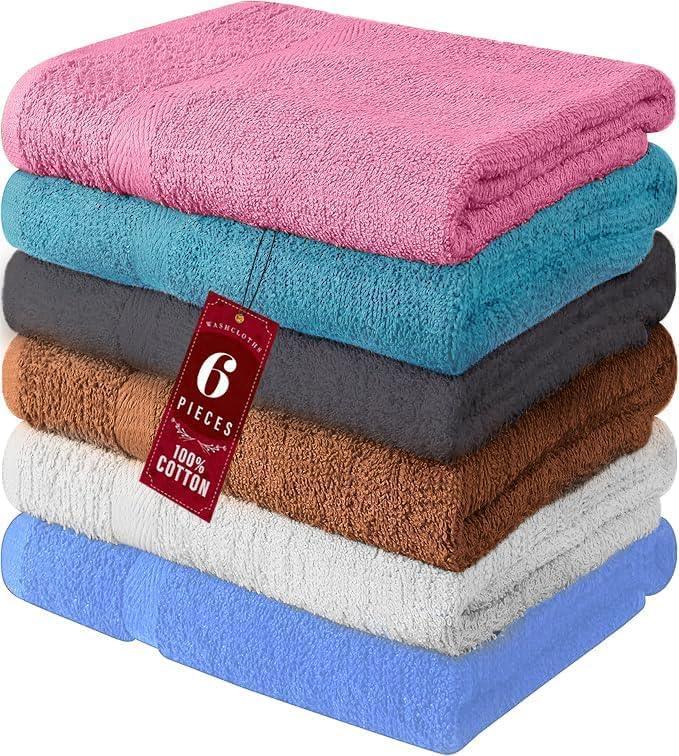 100% Cotton Bath Towel Set – Soft, Absorbent Towels by QUBA+LINEN