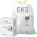 EKO 21 Gallon / 50-90 Liter, Extra-Strong Unscented Garbage Bags, Easy-Dispense by EKO