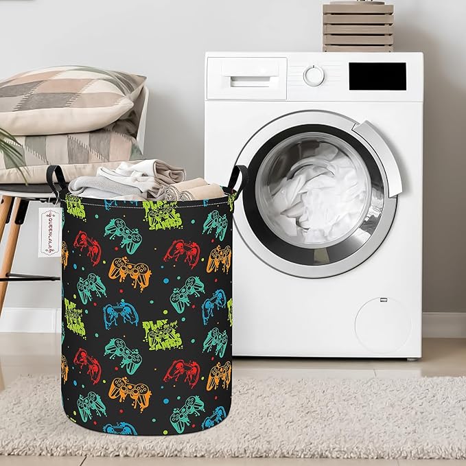 QUEENLALA Large Storage Basket, Laundry Hamper/Bathroom/Home Decor/Collapsible - Image 4