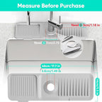 17.7'' Faucet Mat for Kitchen Sink Kitchen Sink Splash Guard Silicone Sink - Image 2