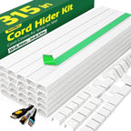 AZEN Cord Hider Kit, 315in Cord Covers by AZEN