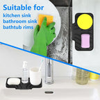 Sponge Holder for Kitchen Sink, Dish Sponge Holder & Soap Tray - Image 6