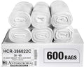 Aluf Plastics High Density Trash Bags, 60 Gallon, 22 Micron, by AlufPlastics