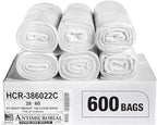 Aluf Plastics High Density Trash Bags, 60 Gallon, 22 Micron, by AlufPlastics