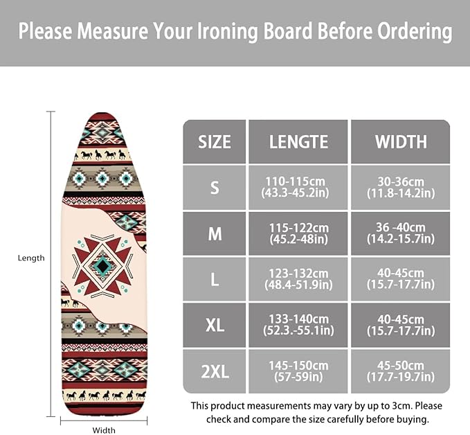 Aztec Ironing Board Cover, Ironing Board Covers, Western Ironing Board Cover - Image 5