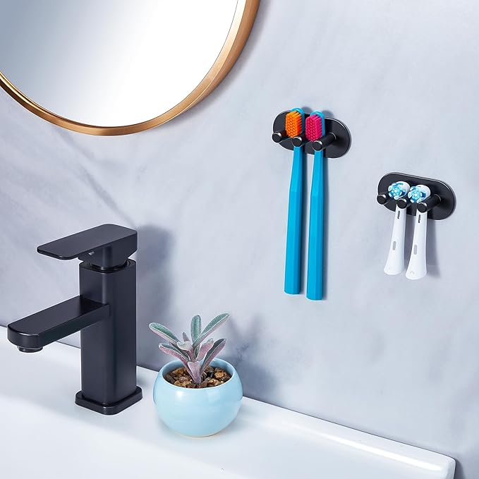 Electric Toothbrush Head Holder, Toothbrush Holders Wall Mounted, Adhesive - Image 3