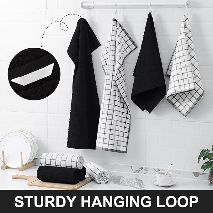 Homaxy Premium Cotton Kitchen Towels 16"x 28", Large Natural Ring Spun 390 GSM - Image 6