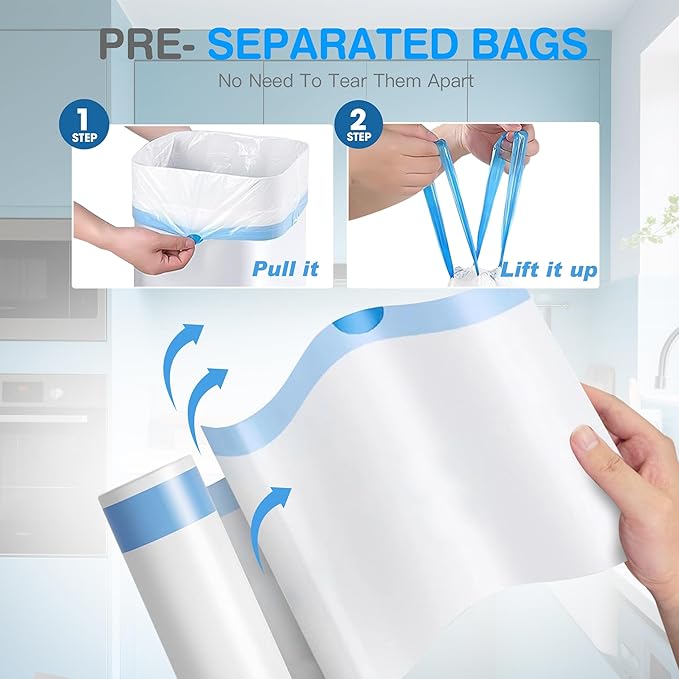 Charmount Small Trash Bags 4 Gallon, Plastic Trash Can Liners - Image 4