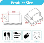 100PCS Cable Clips, Adhesive Wire Clips Organizer Cord Clips Management - Image 2