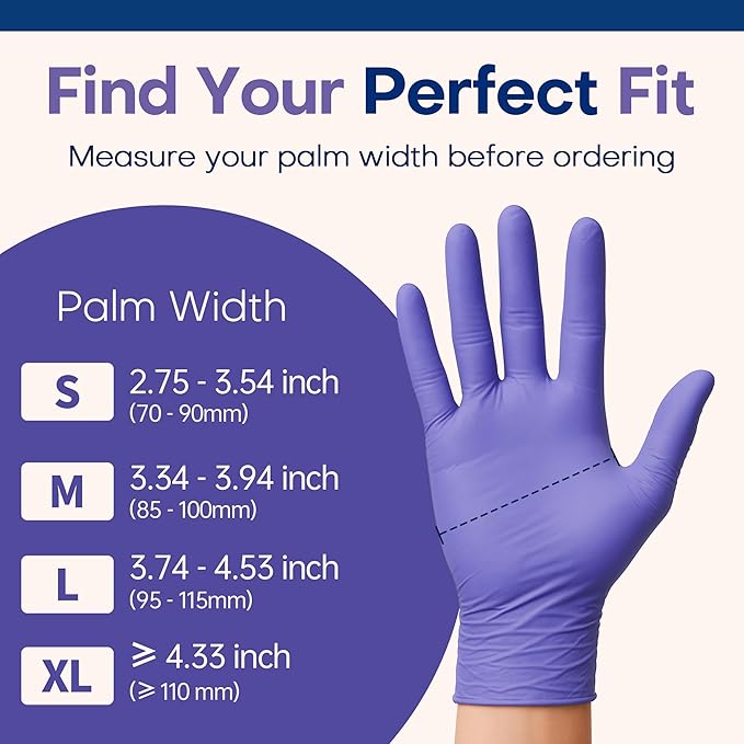 Medical Soft Max™ Nitrile Disposable Gloves, 100 Ct Latex-Free Powder-Free Food - Image 6