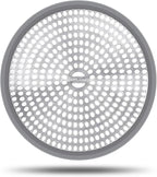 LEKEYE Shower Hair Catcher Drain Protector Strainer-Steel & Silicone 2 Pack - Image 2