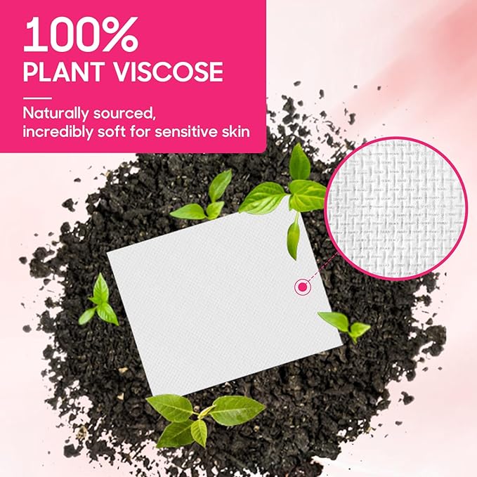 FACEMADE 480 Count Disposable Face Towels, 100% USDA Biobased Face Towelettes - Image 7
