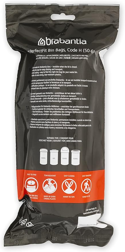 Brabantia PerfectFit Trash Bags Thick Plastic Trash Can Liners - Image 3