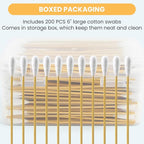 200PCS Large Cotton Swabs in Storage Box - Image 6