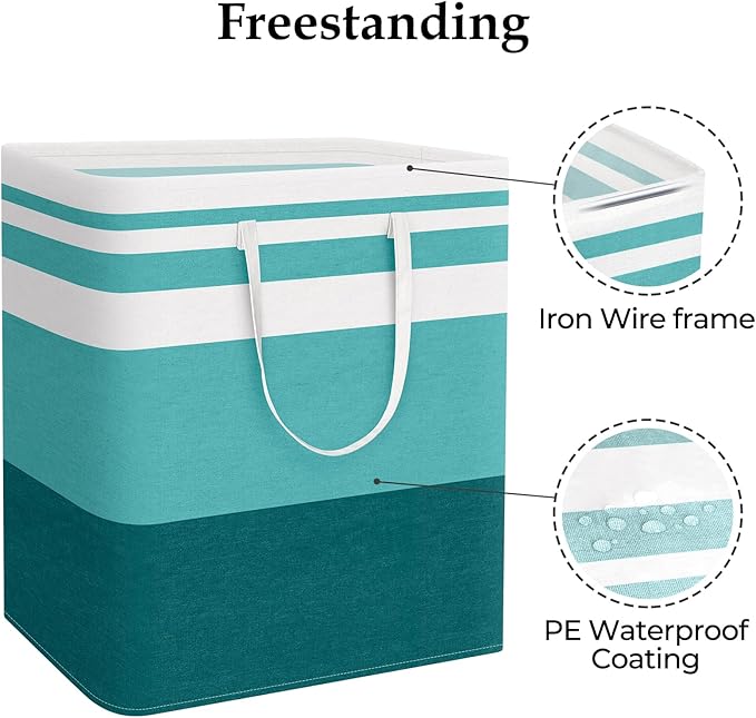 StorageRight Large Collapsible Laundry Basket Hamper - Image 3