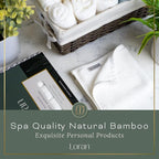 White Washcloths Set of 6 Soft Facial Cloths 10” x 10” 100% Viscose Derived - Image 3