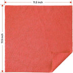 HOMEXCEL Red Shop Towels 100 Pack, Reusable Microfiber Cleaning Cloth Bulk - Image 8