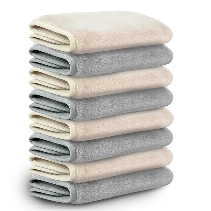 Nugilla Makeup Remover Cloths, 8 Packs Makeup Remover Towels Reusable Face Wash by Nugilla