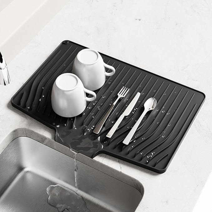 Dish Drying Mat, Silicone Dish Drying Mat by IYYI