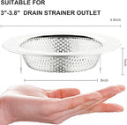 LASSHSWA Kitchen Sink Strainer Stainless Steel, Kitchen Sink Drain - Image 2