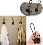 YMAISS 5 Packs of Rustic Heavy Duty Double Coat Hooks, Vintage Wall Mounted - Image 6