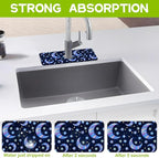 Kitchen Sink Splash Guard Faucet Mat Super Absorbent Fast Drying Mat Guard - Image 3