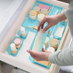 15 PCS Clear Plastic Drawer Organizer Set, 4-Size Acrylic Drawer Storage Trays - Image 2