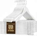 ZOBER White Wooden Hangers by ZOBER