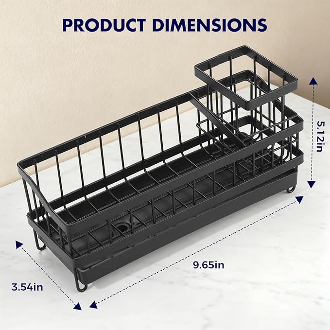 Sponge Holder for Kitchen Sink, Sink Caddy Organizer - Image 2