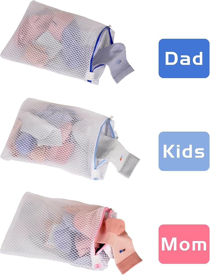 3-PACK Hanging Mesh Laundry Bags - Image 3