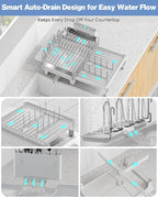 Expandable Dish Drying Rack, Dish Racks - Image 3