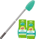Scotch-Brite Extendable Tub & Tile Scrubber Kit, Includes 1 Handle and 3 by Scotch-Brite